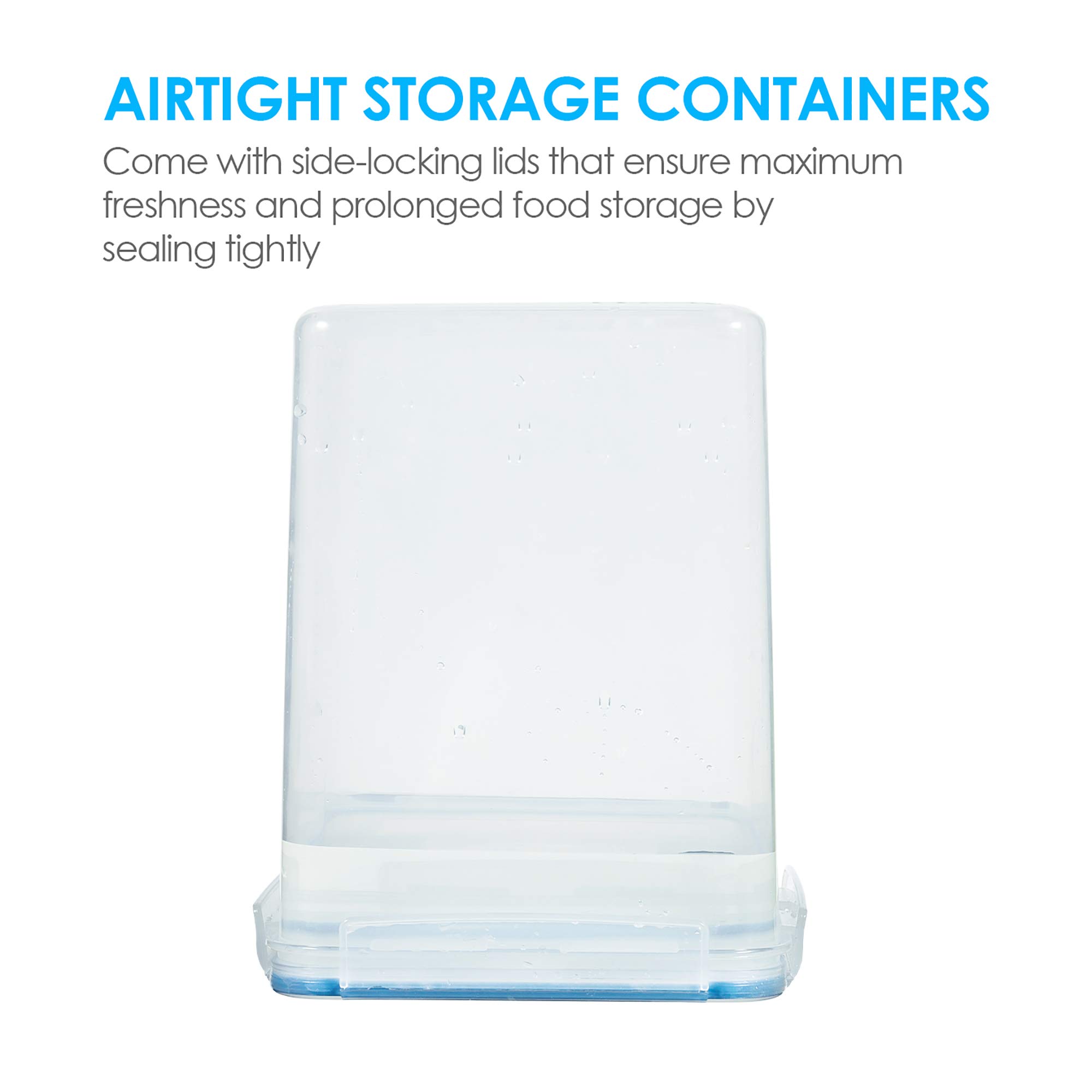Foto 6 pulgar | Contenedores De Almacenamiento De Alimentos Vtopmart 5.2 L (176 Oz) 4 Piezas Azules - Venta Internacional.