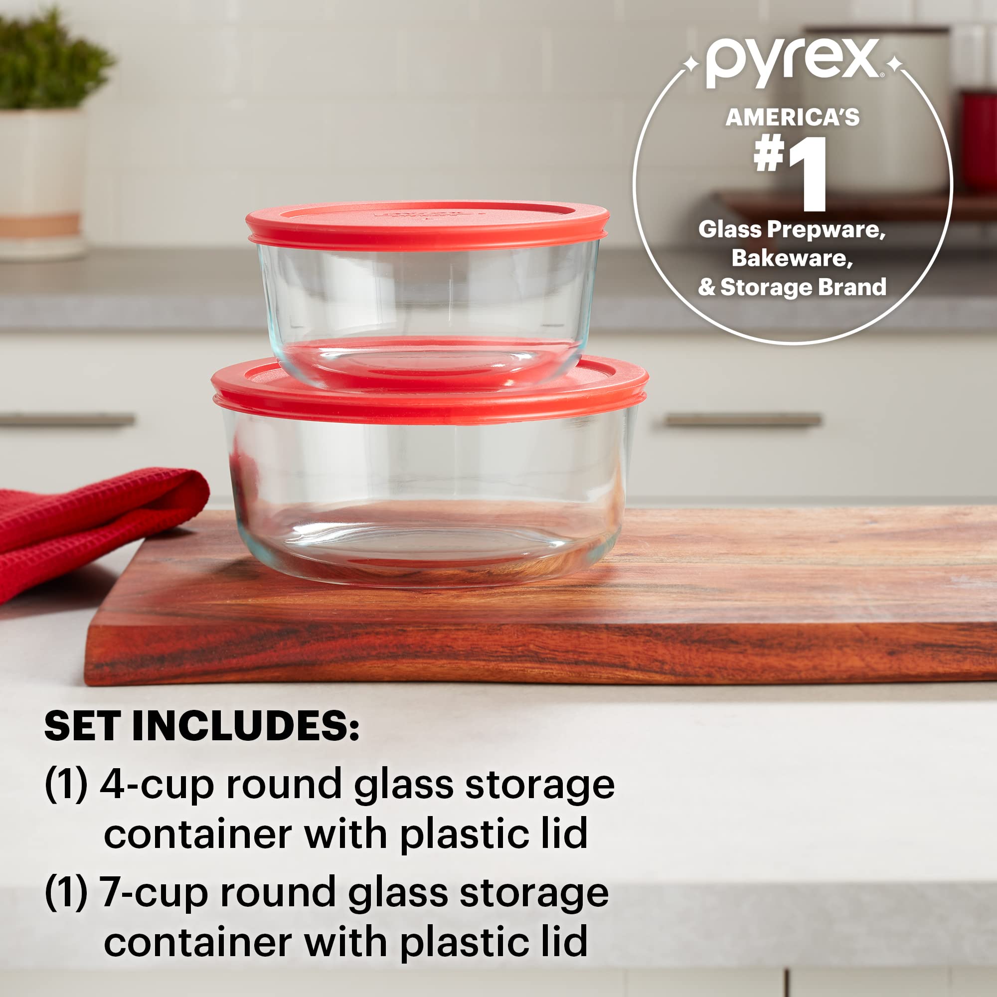 Foto 3 pulgar | Recipientes De Almacenamiento De Alimentos Pyrex Simply Store, Paquete De 2 (1200 Ml Y 1700 Ml) - Venta Internacional.