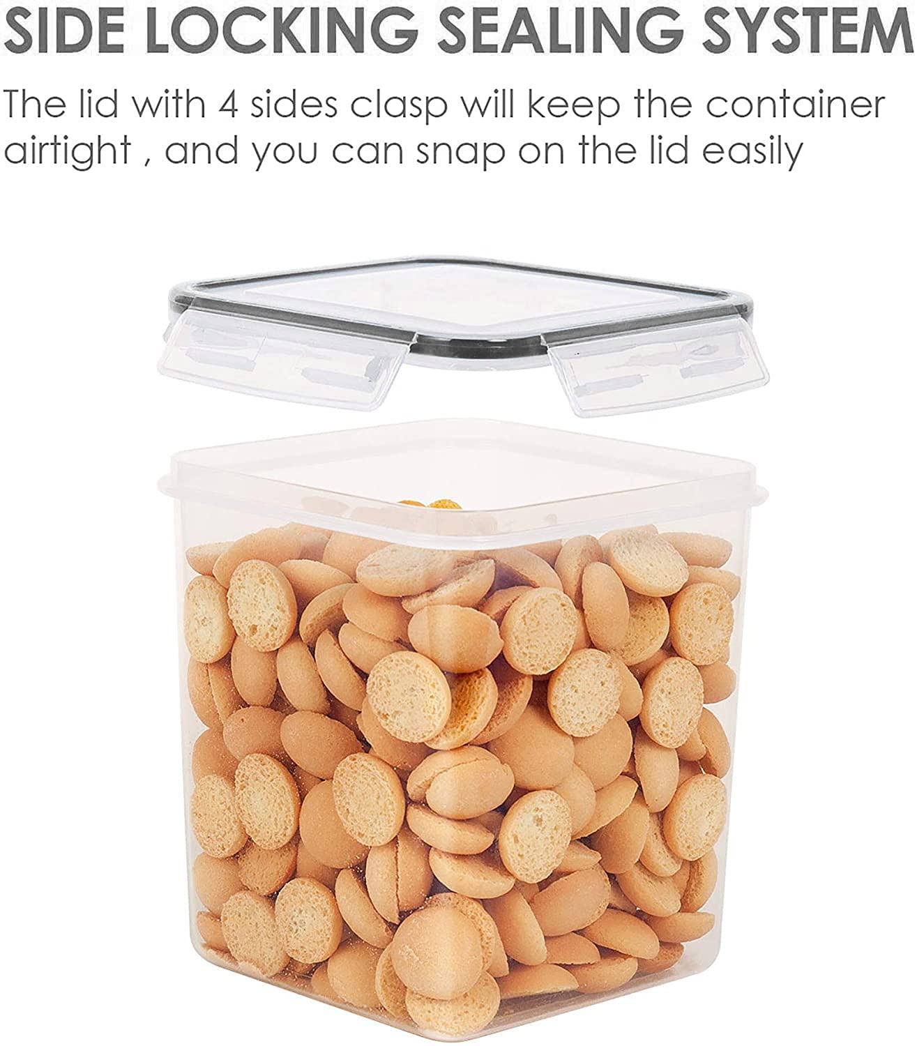 Foto 5 pulgar | Contenedores De Almacenamiento De Alimentos Vtopmart 2.5 L (84.5 Oz) 4 Piezas - Venta Internacional.