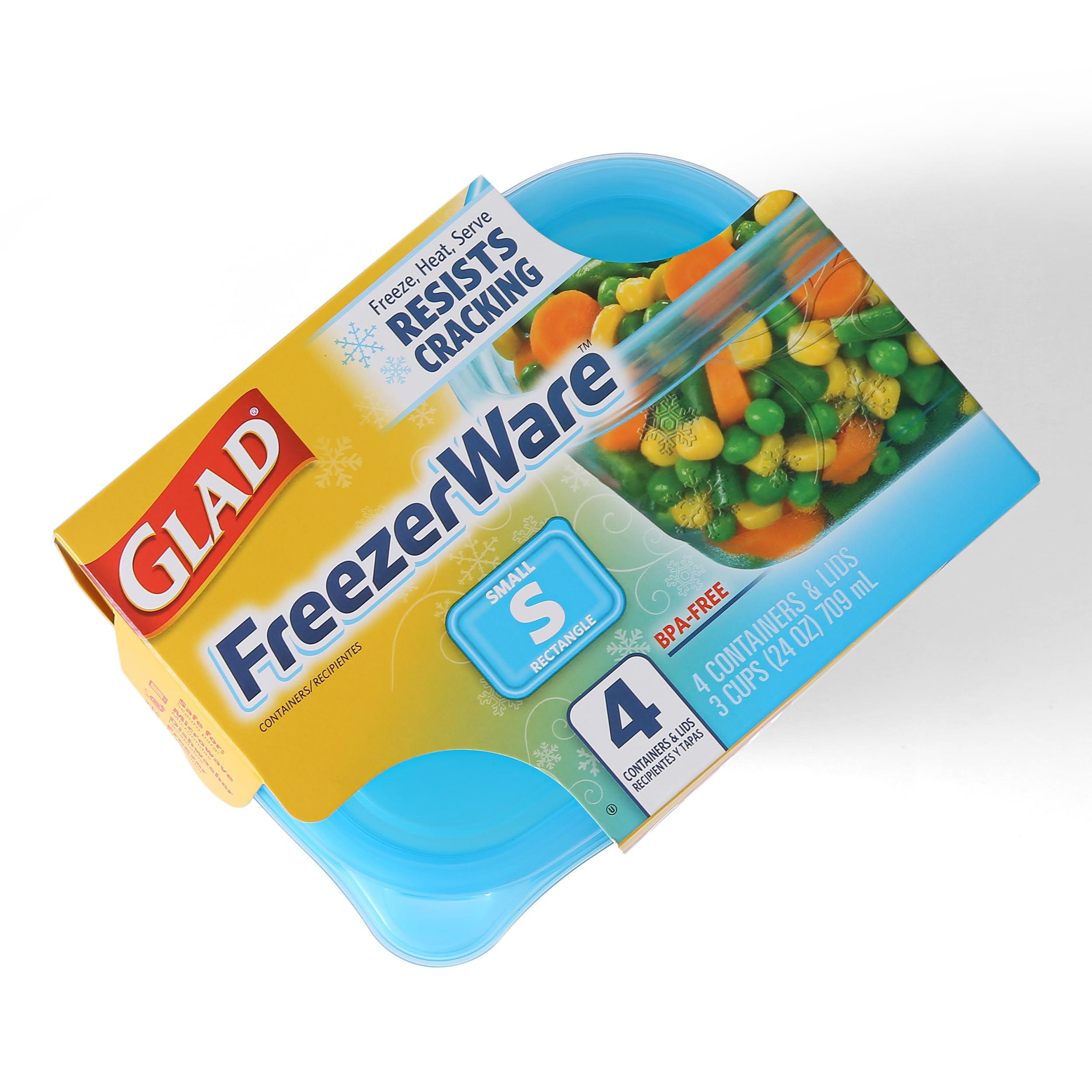 Foto 8 pulgar | Contenedores De Almacenamiento De Alimentos Gladware Freezerware 24 Ml, Juego De 4 - Venta Internacional.