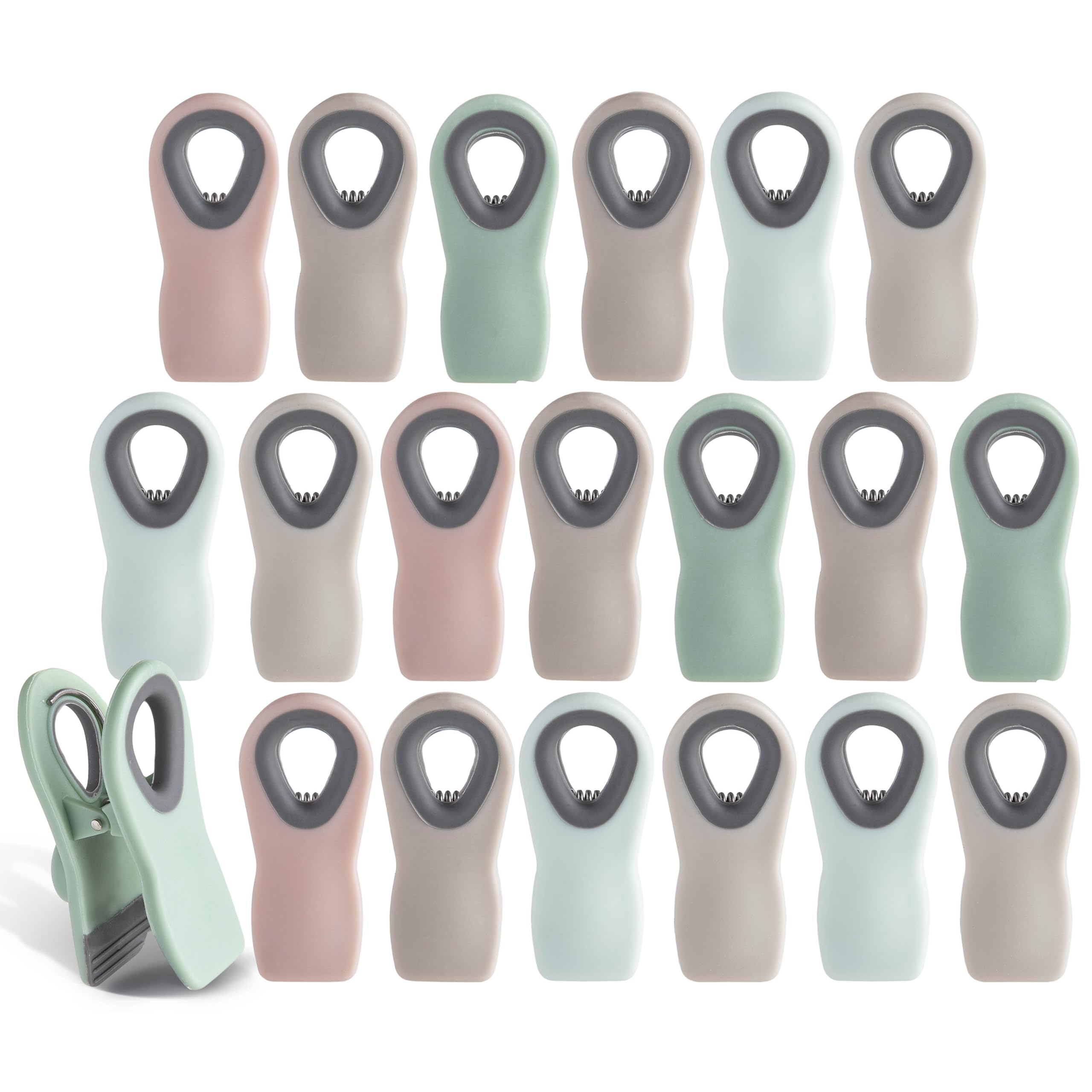 Foto 2 pulgar | Clips Para Bolsas Con Cierre Hermético Para Cocinar Con Color Para Almacenar Alimentos, Paquete De 20 - Venta Inter