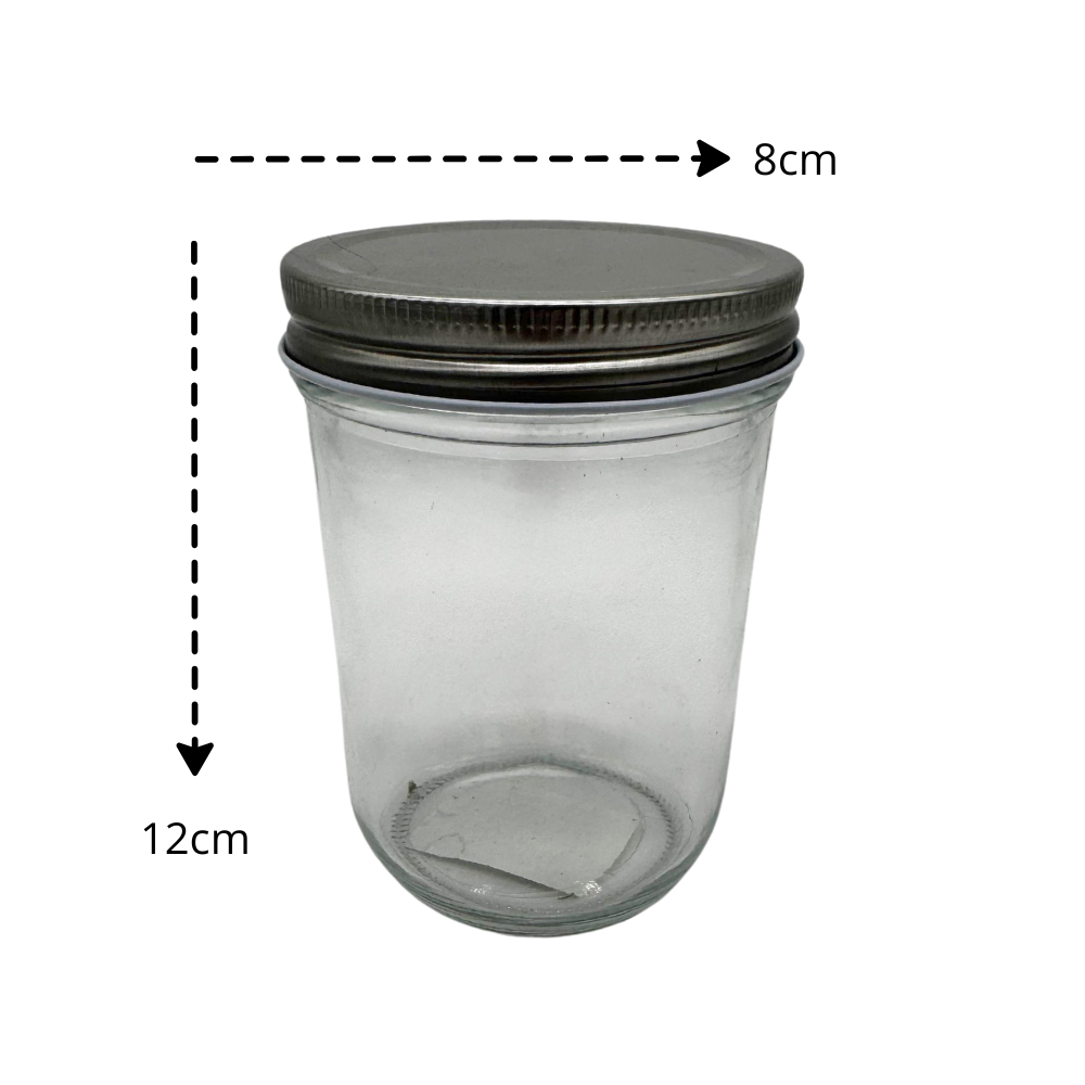 Foto 5 pulgar | Set 4 Frascos Especieros De Vidrio Templado 500 Ml Con Tapas De Aluminio
