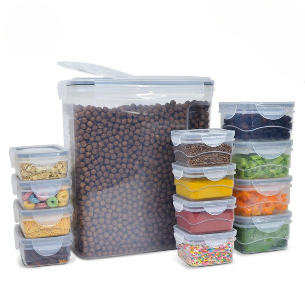 Freshpod 26 Pc Praktipod Herméticos Con Tapa Anti Fugas 8328