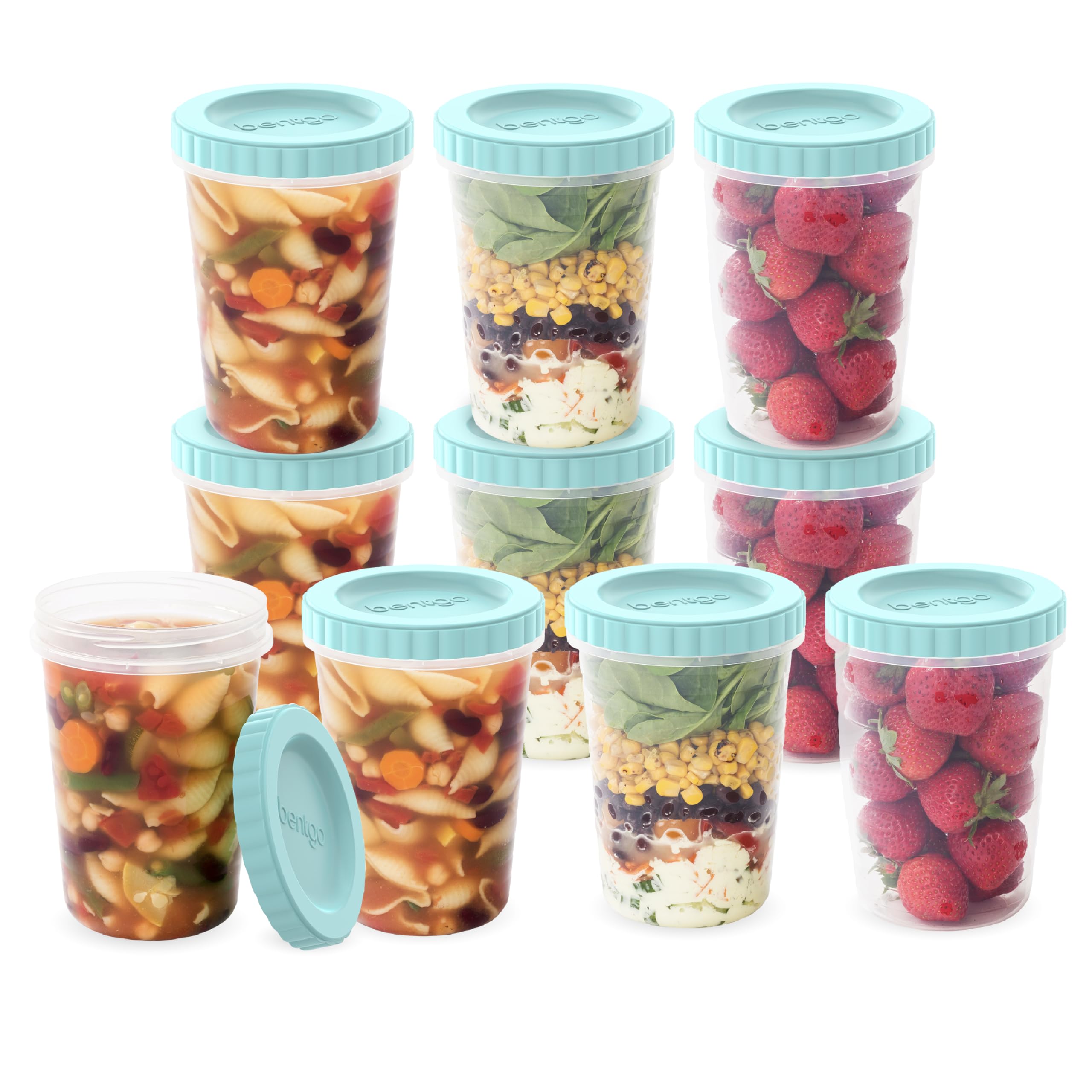 Foto 2 pulgar | Contenedores De Delicatessen Bentgo Prep Para Almacenamiento De Alimentos, 20 Unidades, 946 Ml - Venta Internacional.