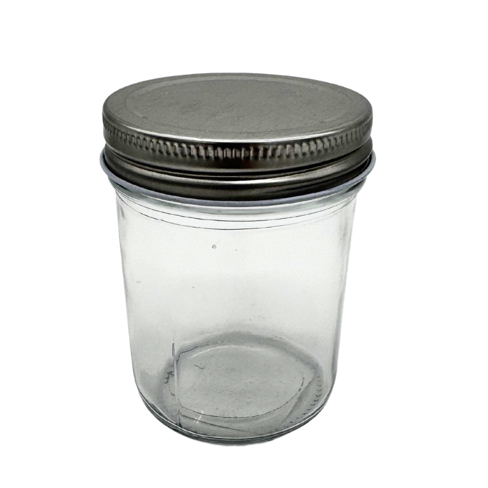 Set 5 Frascos Especieros De Vidrio Templado 200ml Con Tapas De Aluminio