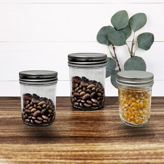 Foto 5 | Set 5 Frascos Especieros De Vidrio Templado 200ml Con Tapas De Aluminio