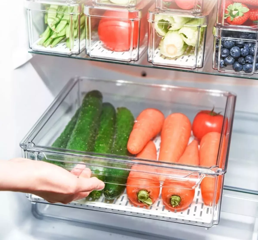 Foto 5 pulgar | Organizador De Refrigerador Xtellar Set 10 Contenedores Con Tapa Color Transparente