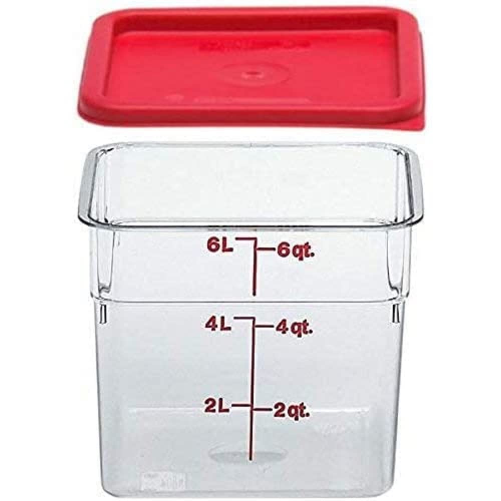 Contenedor De Comida Cambro Camsquare 6l De Policarbonato Con Tapa - Venta Internacional.