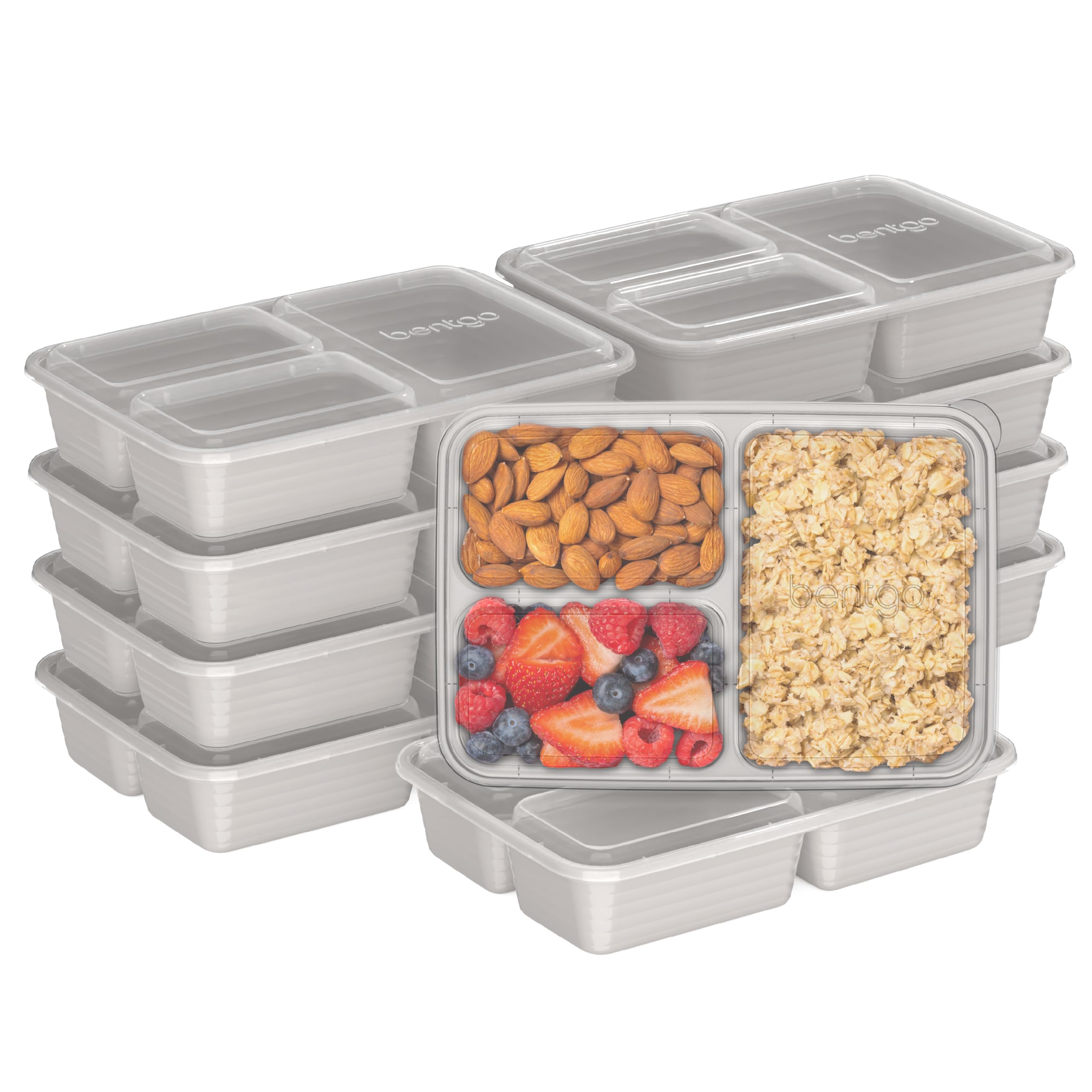 Foto 1 | Recipientes Para Preparación De Comidas Bentgo Prep, 20 Unidades, Sin Bpa, Color Gris - Venta Internacional.