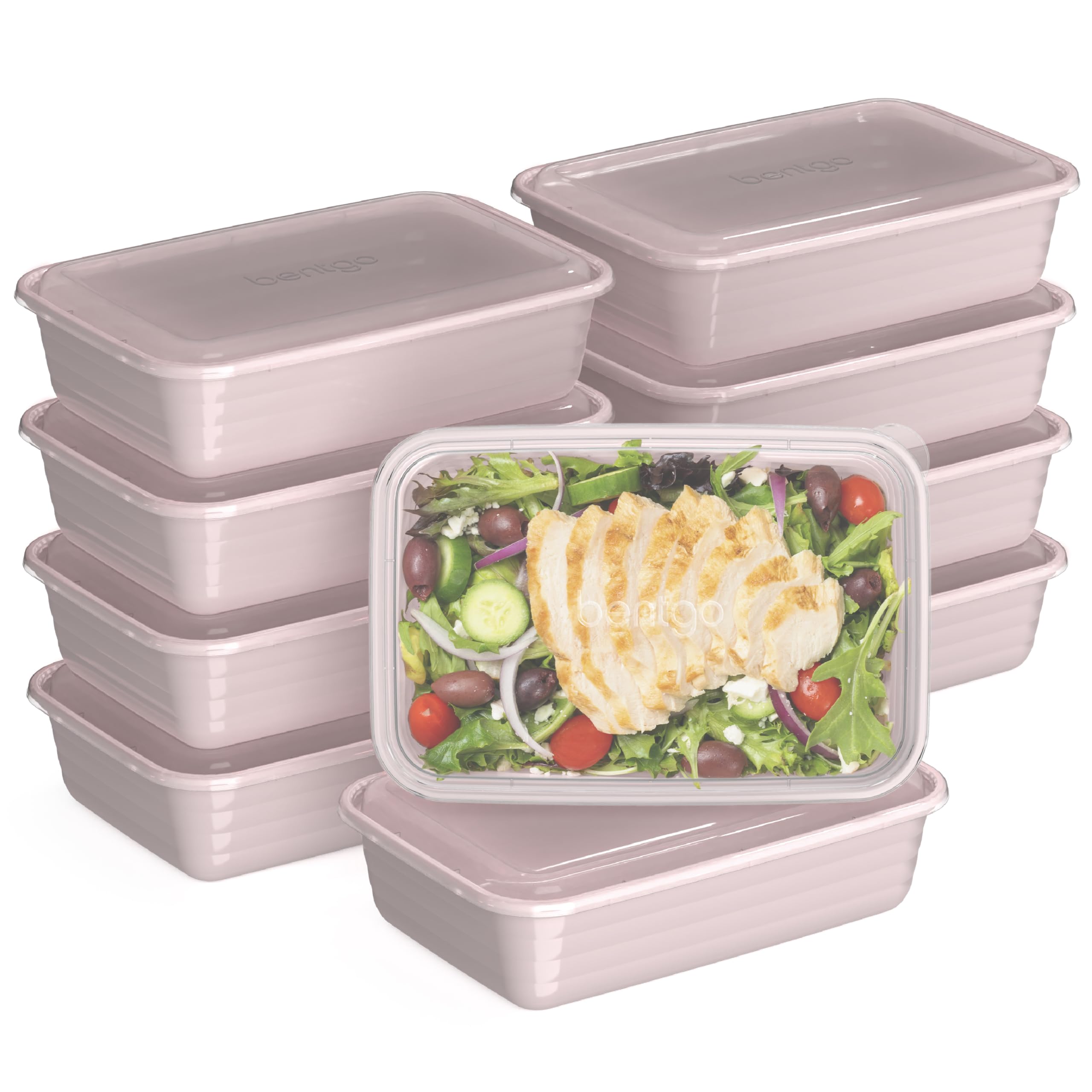 Recipientes Para Preparación De Comidas Bentgo Prep, 1 Compartimento, 20 Piezas - Venta Internacional.