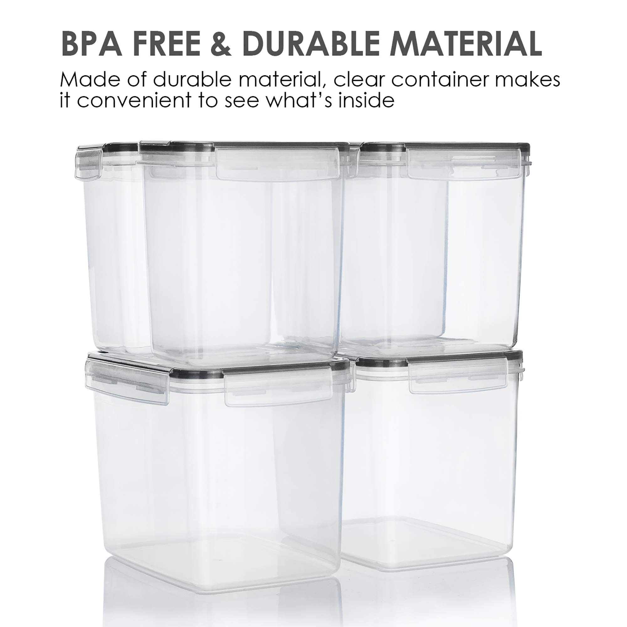 Foto 7 | Recipientes De Almacenamiento De Alimentos Vtopmart Herméticos, 6 Piezas, Sin Bpa - Venta Internacional.