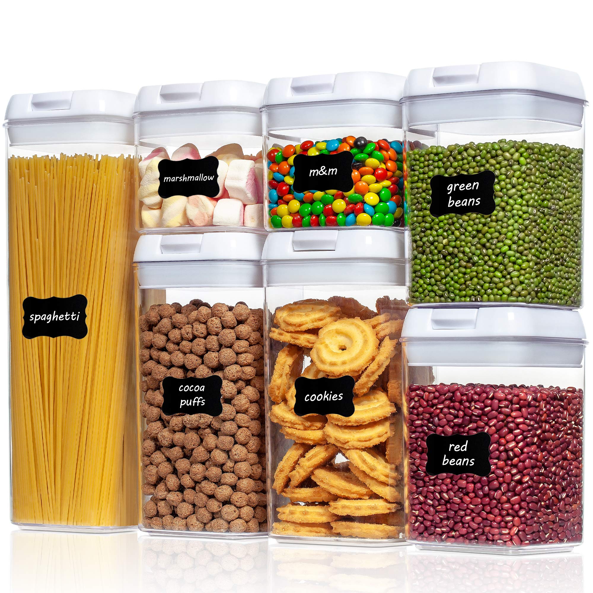 Foto 1 | Recipientes De Almacenamiento De Alimentos Vtopmart Herméticos, 7 Piezas, Sin Bpa - Venta Internacional.