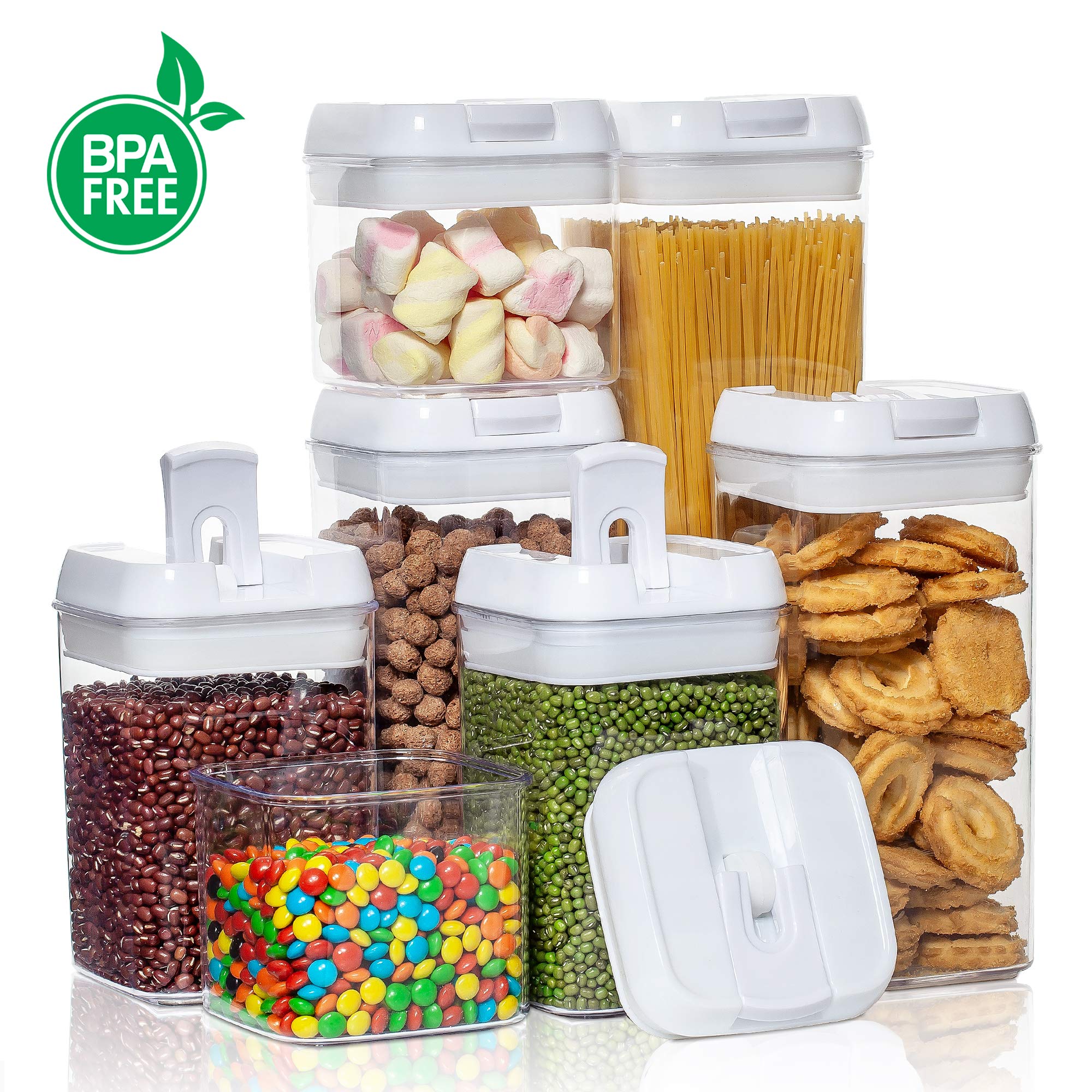 Foto 6 pulgar | Recipientes De Almacenamiento De Alimentos Vtopmart Herméticos, 7 Piezas, Sin Bpa - Venta Internacional.