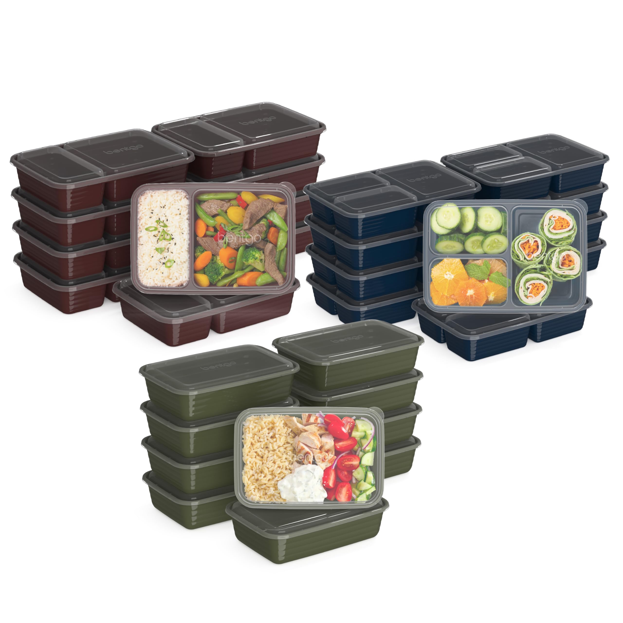 Kit De Preparación De Comidas Bentgo Prep, Recipientes Reutilizables Para Alimentos, 60 Piezas - Venta Internacional.