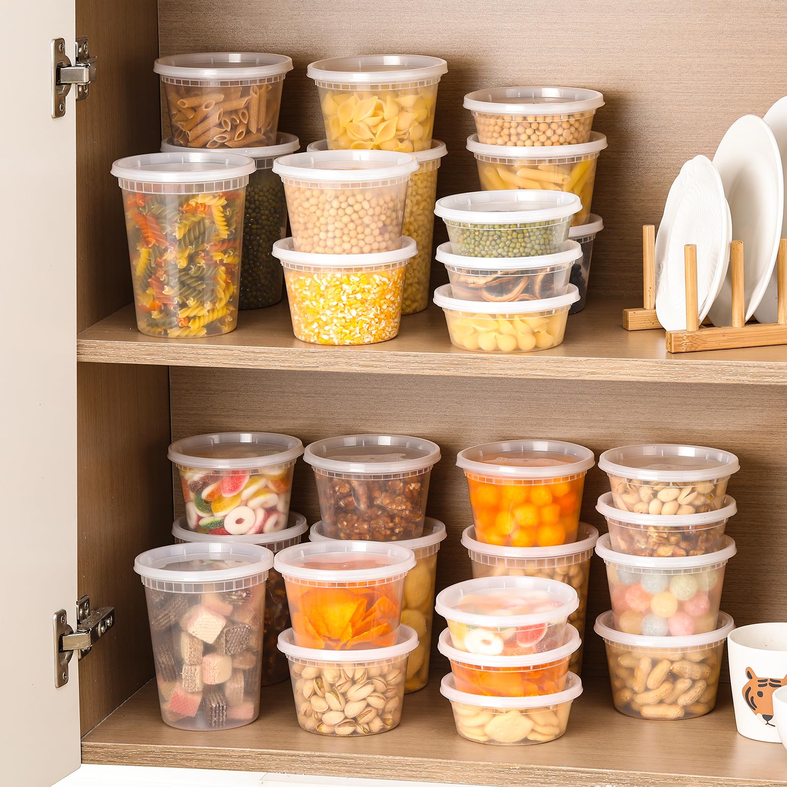 Foto 6 pulgar | Envases De Plástico Para Delicatessen Aozita, 8 Oz, 16 Oz, 32 Oz, 24 Juegos - Venta Internacional.