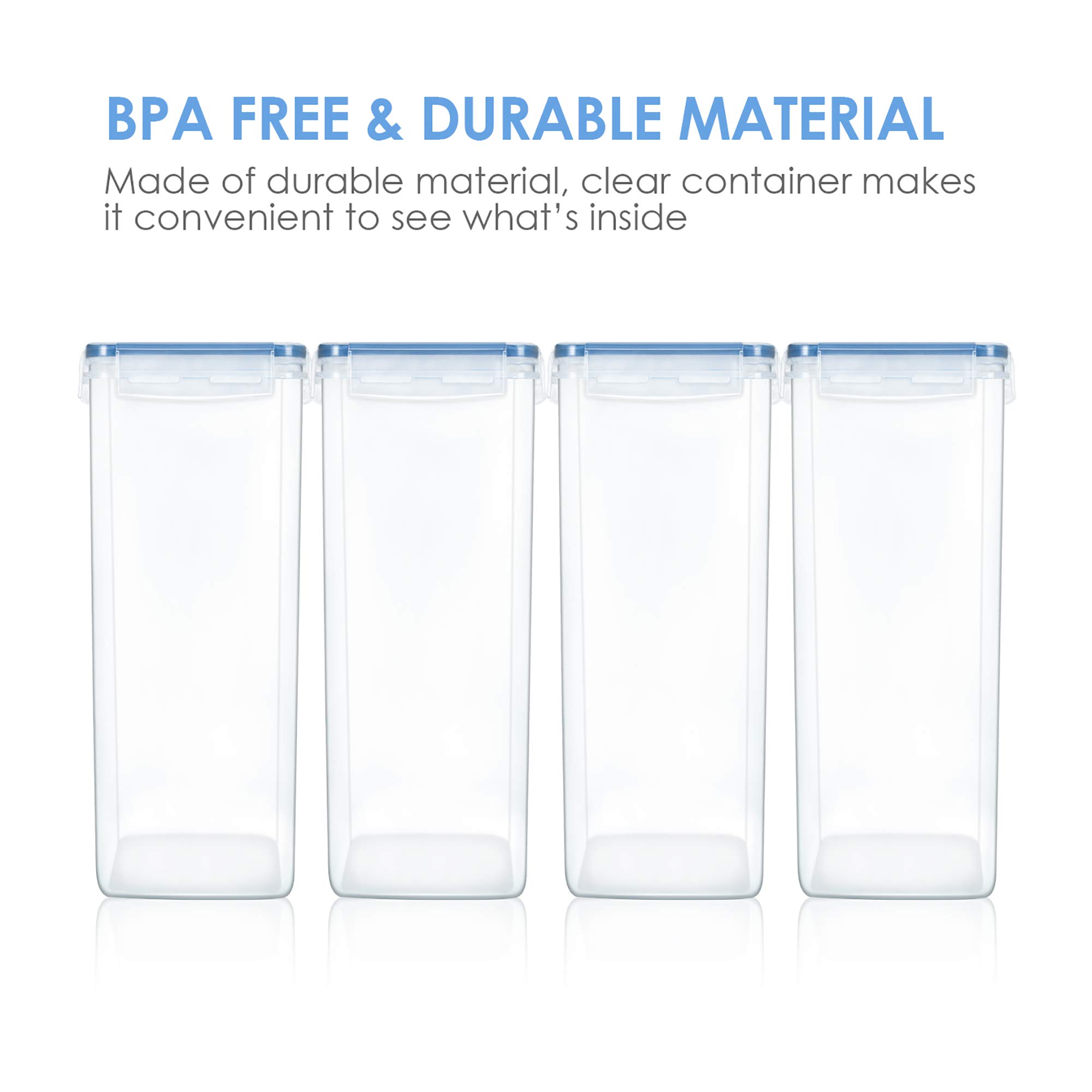 Foto 4 pulgar | Contenedores De Almacenamiento De Alimentos Vtopmart, Extra Grandes Y Altos, 6,5 L, 4 Unidades - Venta Internacional.
