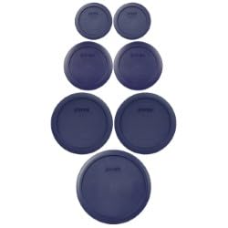 Foto 2 pulgar | Juego De Tapas Para Almacenar Alimentos, Plástico Pyrex, Azul Oscuro (7 Tapas) - Venta Internacional.