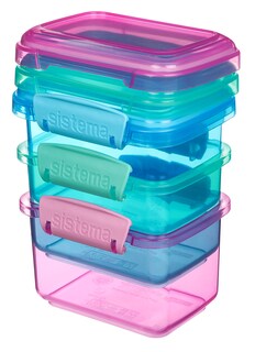 Foto 2 | Sistema De Recipientes De Almacenamiento De Alimentos De 3 Piezas De 200 Ml Con Tapas - Venta Internacional.