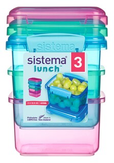 Foto 3 | Sistema De Recipientes De Almacenamiento De Alimentos De 3 Piezas De 200 Ml Con Tapas - Venta Internacional.