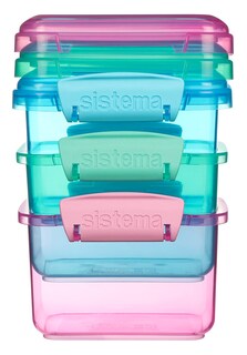 Foto 4 | Sistema De Recipientes De Almacenamiento De Alimentos De 3 Piezas De 200 Ml Con Tapas - Venta Internacional.