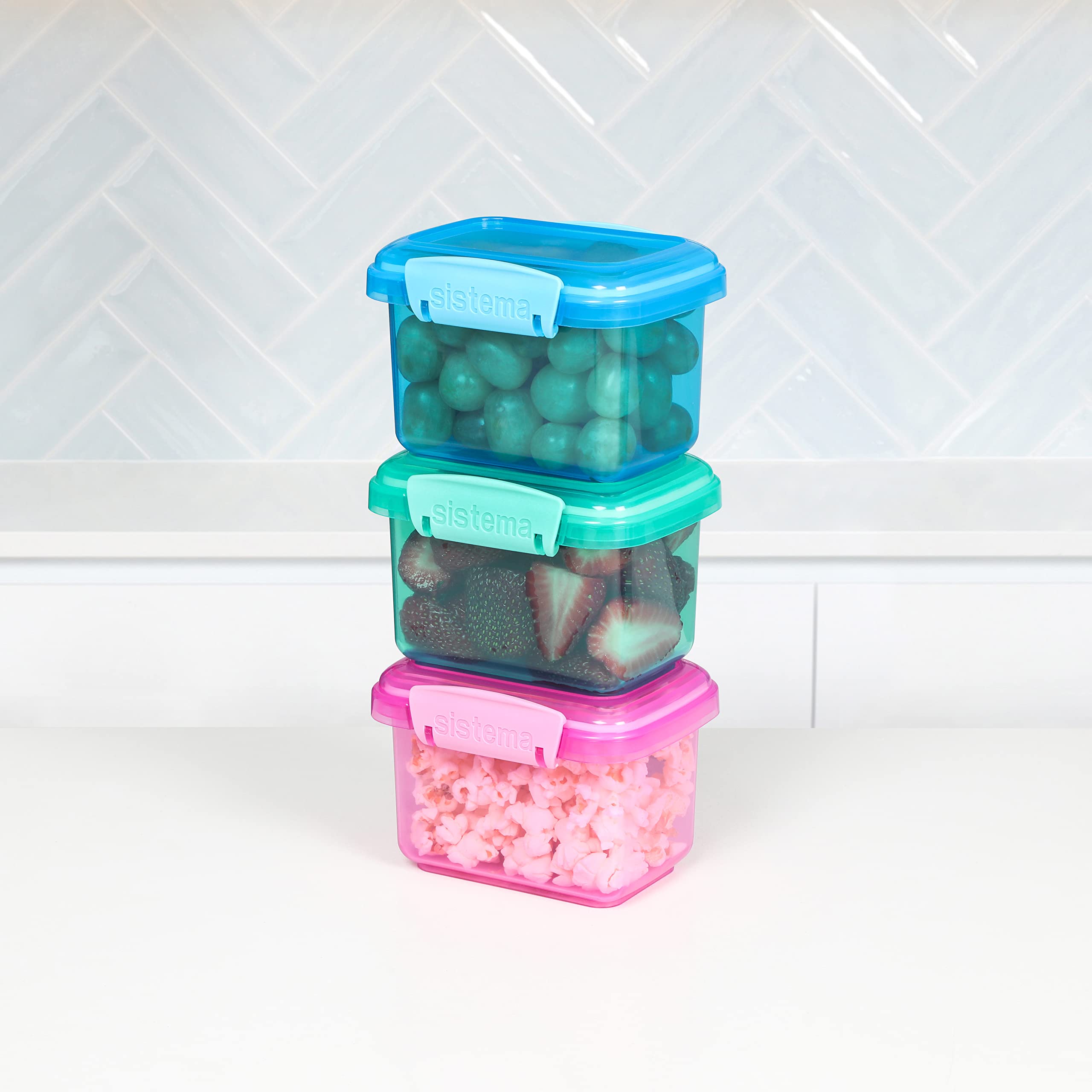 Foto 5 | Sistema De Recipientes De Almacenamiento De Alimentos De 3 Piezas De 200 Ml Con Tapas - Venta Internacional.
