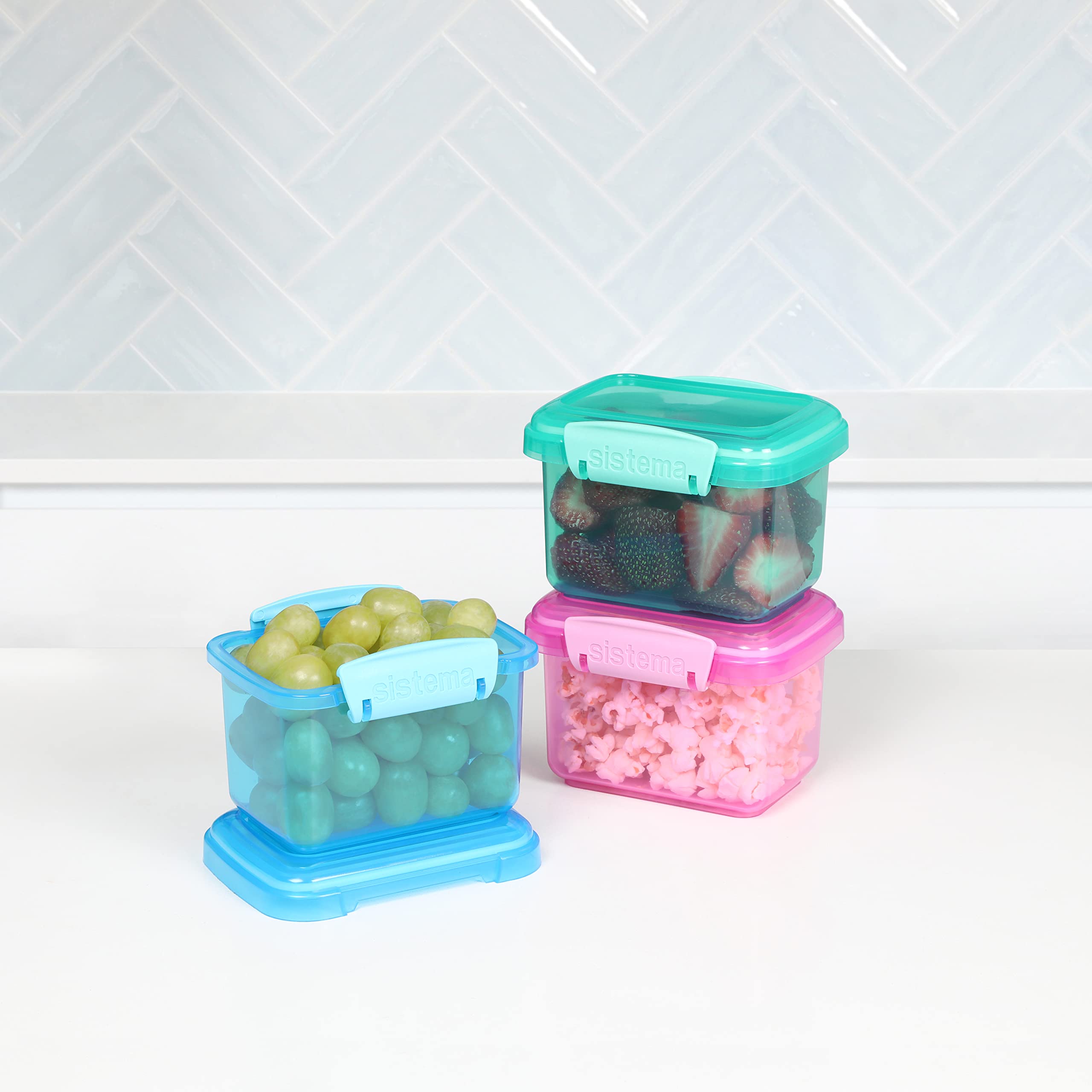 Foto 6 | Sistema De Recipientes De Almacenamiento De Alimentos De 3 Piezas De 200 Ml Con Tapas - Venta Internacional.