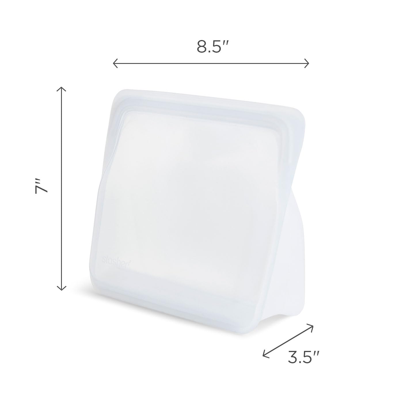 Foto 7 pulgar | Bolsa De Almacenamiento De Alimentos Stasher Premium Silicone 1,65 L Aqua - Venta Internacional.