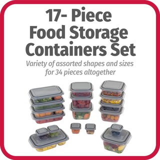 Foto 2 | Contenedores De Almacenamiento De Alimentos Goodcook Everyware, Juego De 34 Piezas - Venta Internacional.