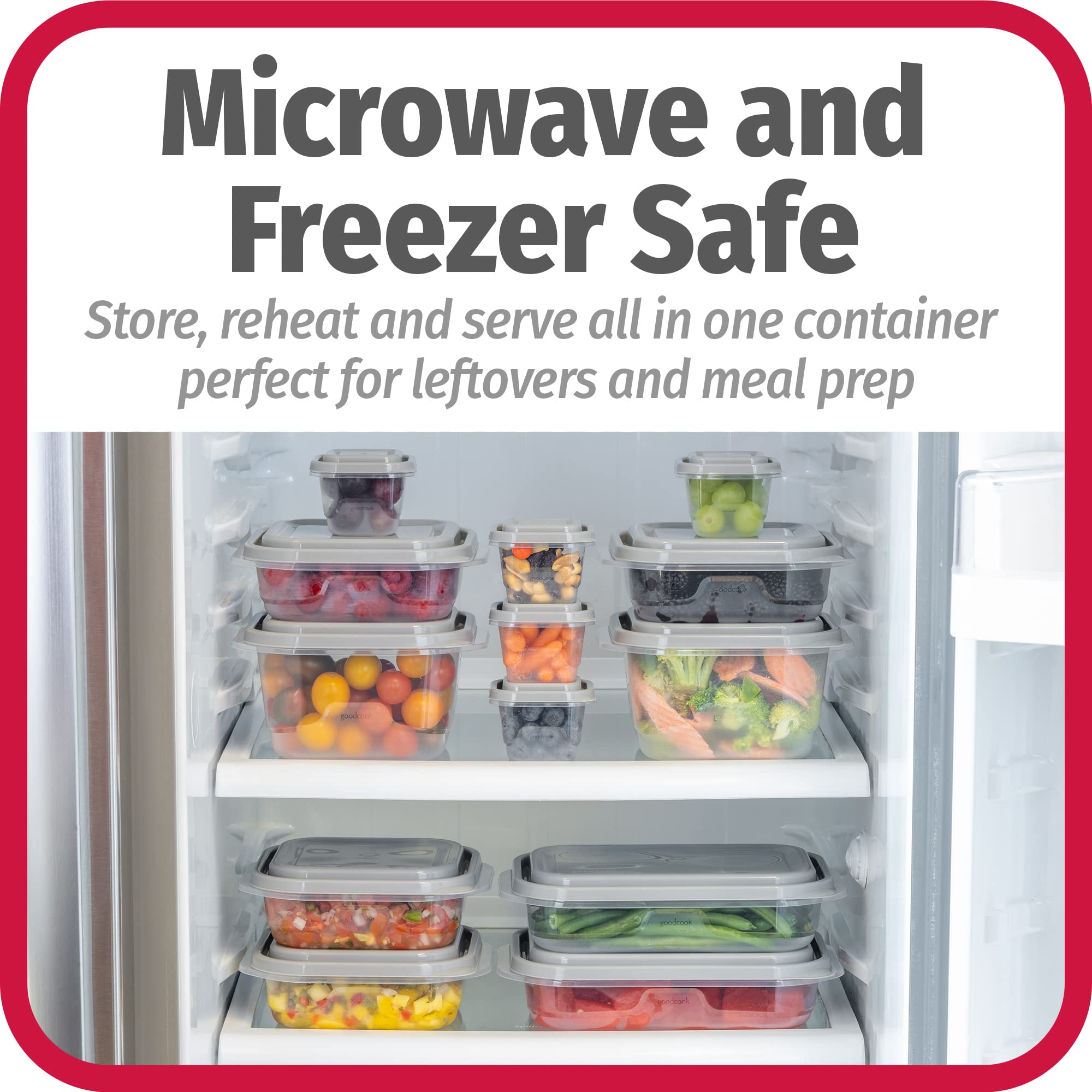 Foto 3 | Contenedores De Almacenamiento De Alimentos Goodcook Everyware, Juego De 34 Piezas - Venta Internacional.