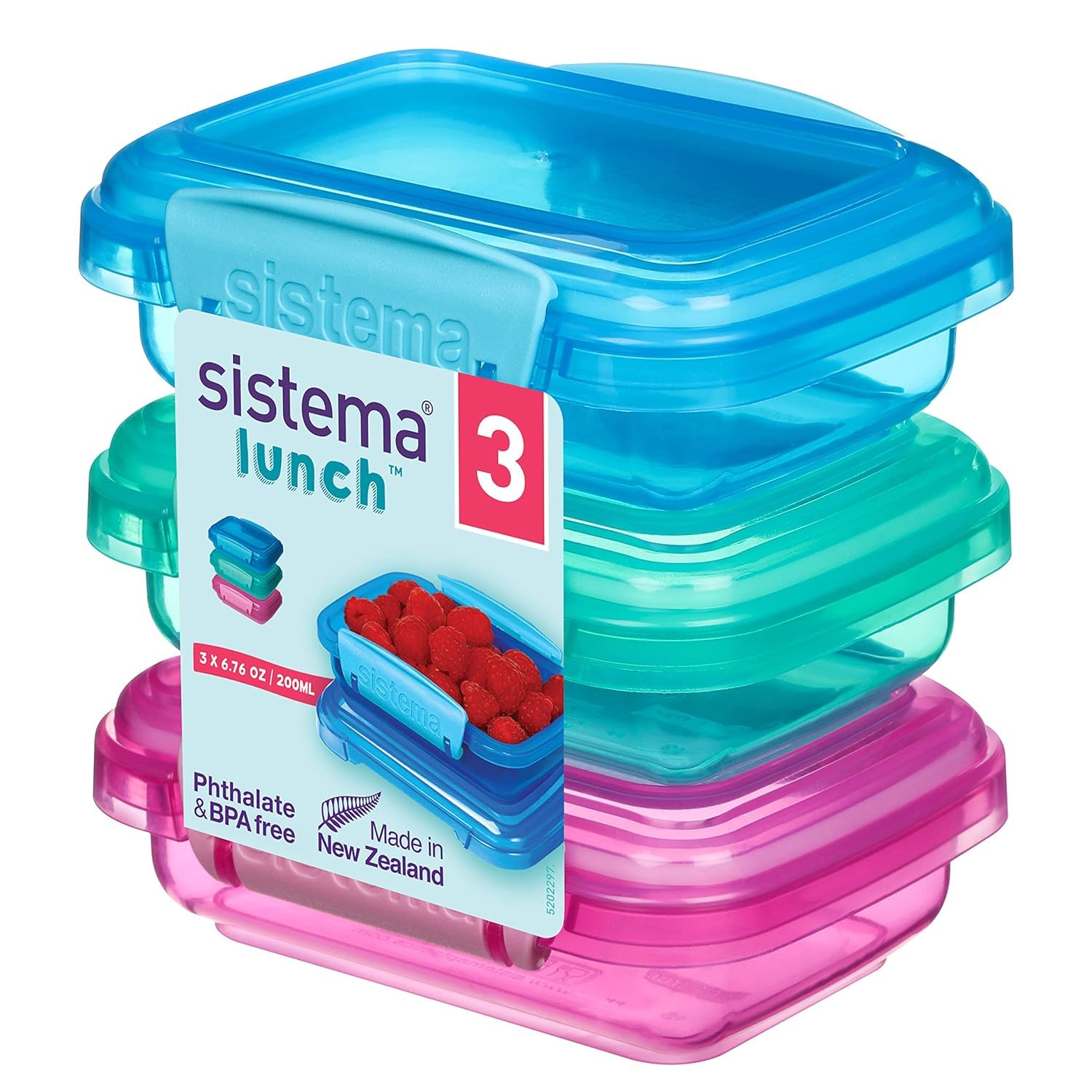 Recipientes De Almacenamiento De Alimentos Sistema Lunch Collection, 200 Ml, 3 Unidades - Venta Internacional.