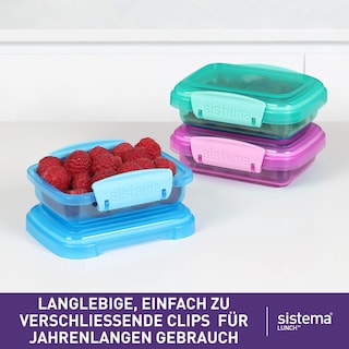 Foto 2 | Recipientes De Almacenamiento De Alimentos Sistema Lunch Collection, 200 Ml, 3 Unidades - Venta Internacional.