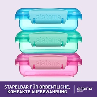Foto 5 | Recipientes De Almacenamiento De Alimentos Sistema Lunch Collection, 200 Ml, 3 Unidades - Venta Internacional.