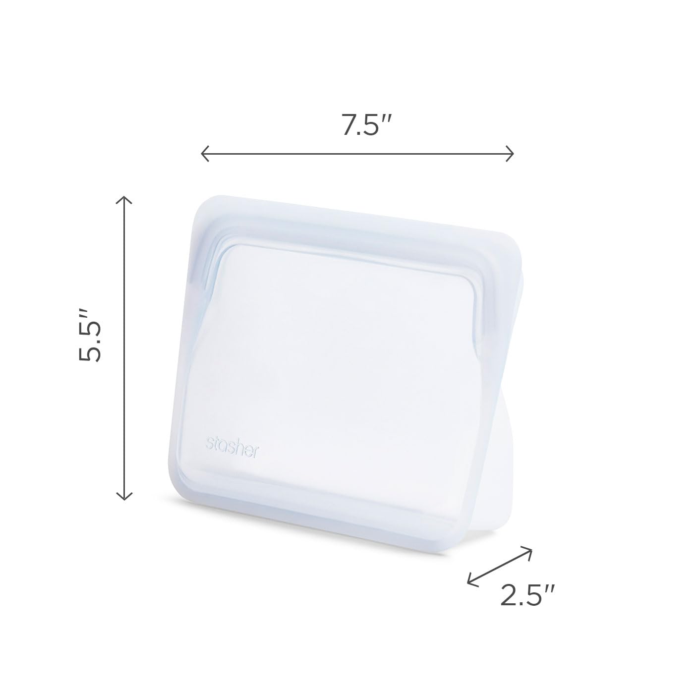 Foto 7 pulgar | Bolsa De Almacenamiento Reutilizable Apta Para Alimentos Stasher Platinum Silicone - Venta Internacional.