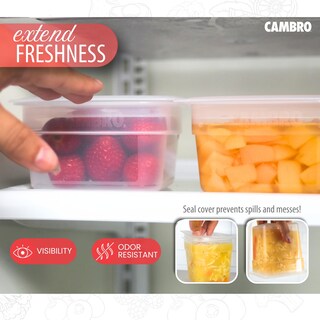 Foto 4 | Recipientes De Almacenamiento De Alimentos Cambro 473 Ml Y 946 Ml (juego De 20 Piezas) - Venta Internacional.
