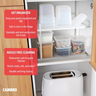 Foto 5 | Recipientes De Almacenamiento De Alimentos Cambro 473 Ml Y 946 Ml (juego De 20 Piezas) - Venta Internacional.