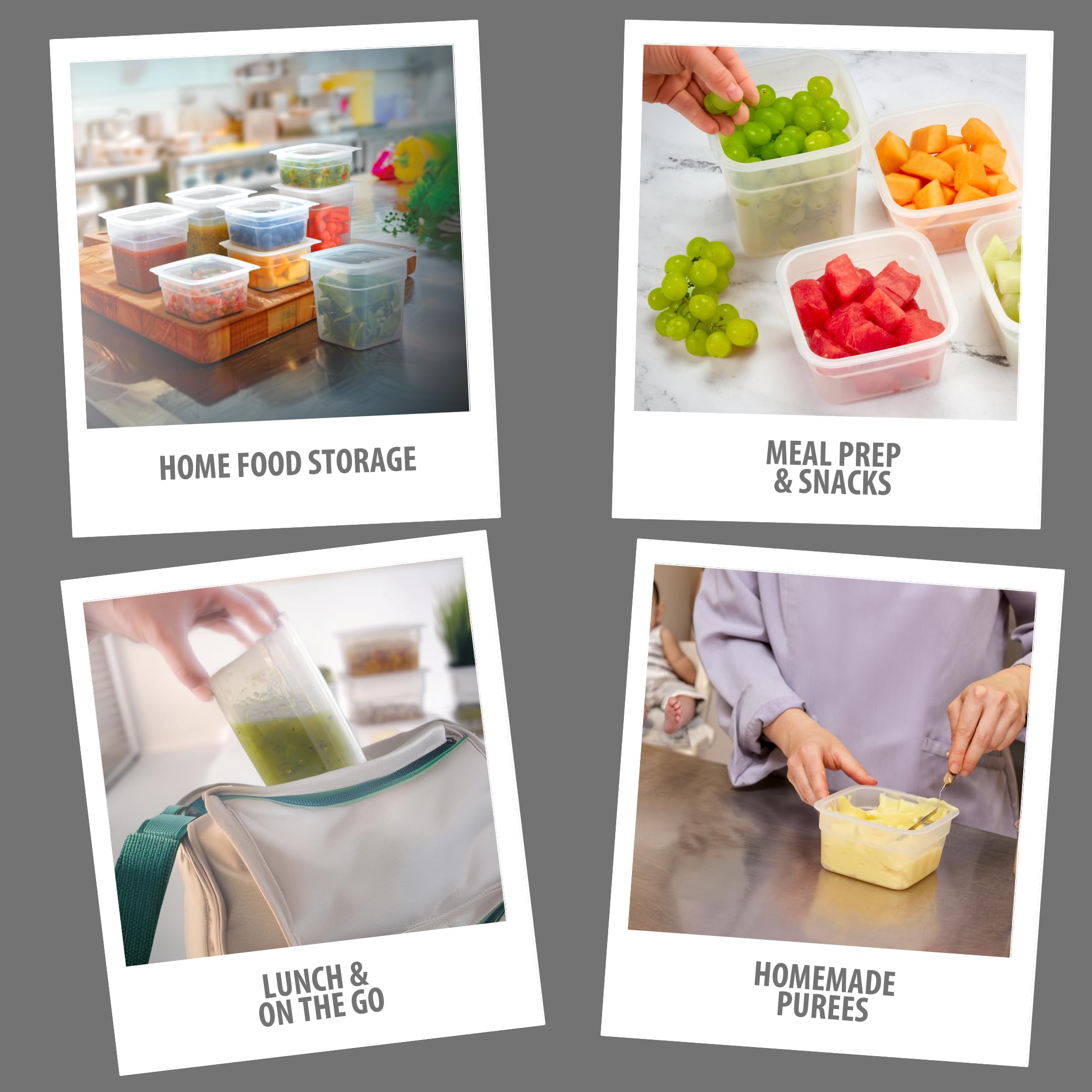 Foto 6 | Recipientes De Almacenamiento De Alimentos Cambro 473 Ml Y 946 Ml (juego De 20 Piezas) - Venta Internacional.