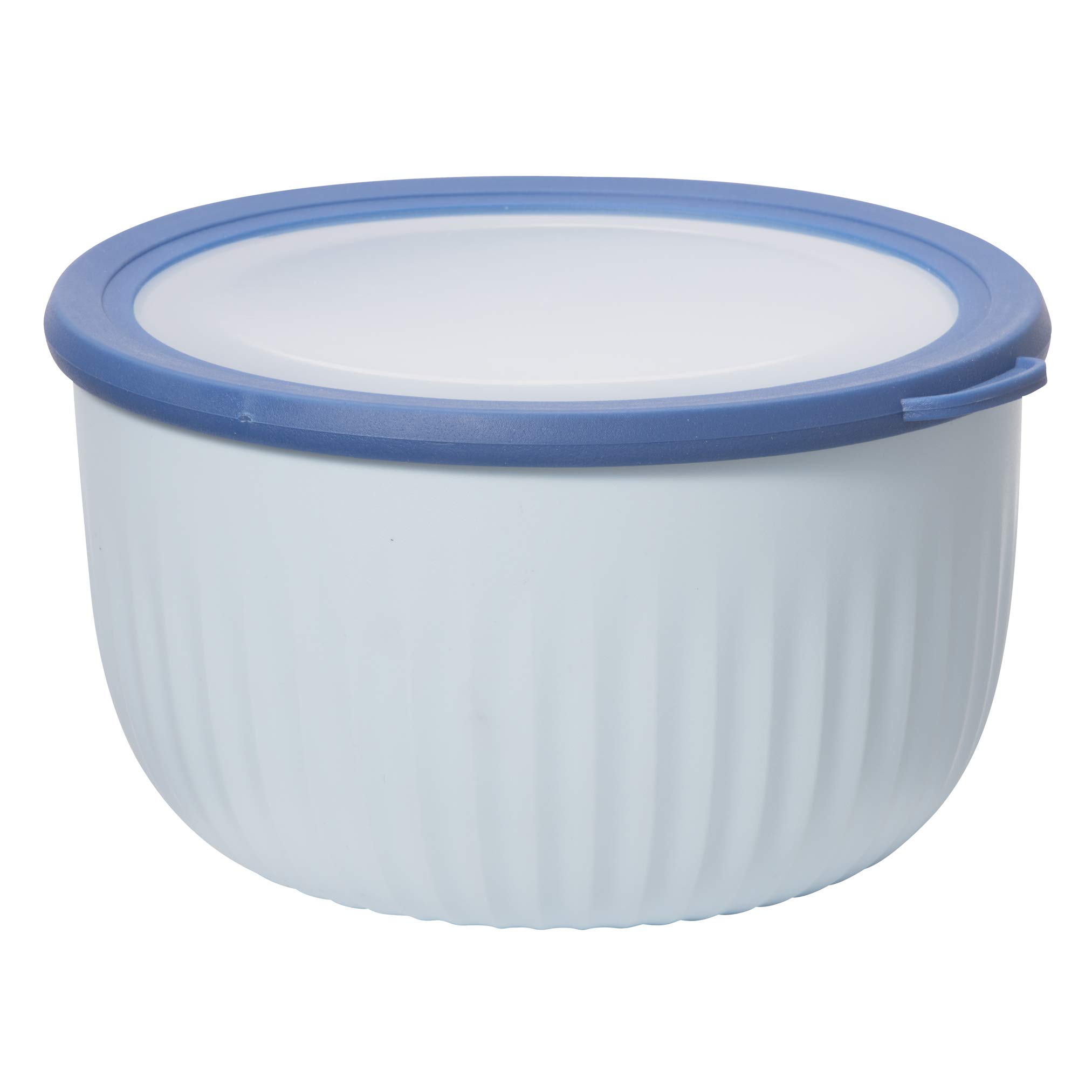 Recipiente De Plástico Oggi Prep, Store & Serve De 4 Litros, Azul Con Tapa Azul Dk - Venta Internacional.