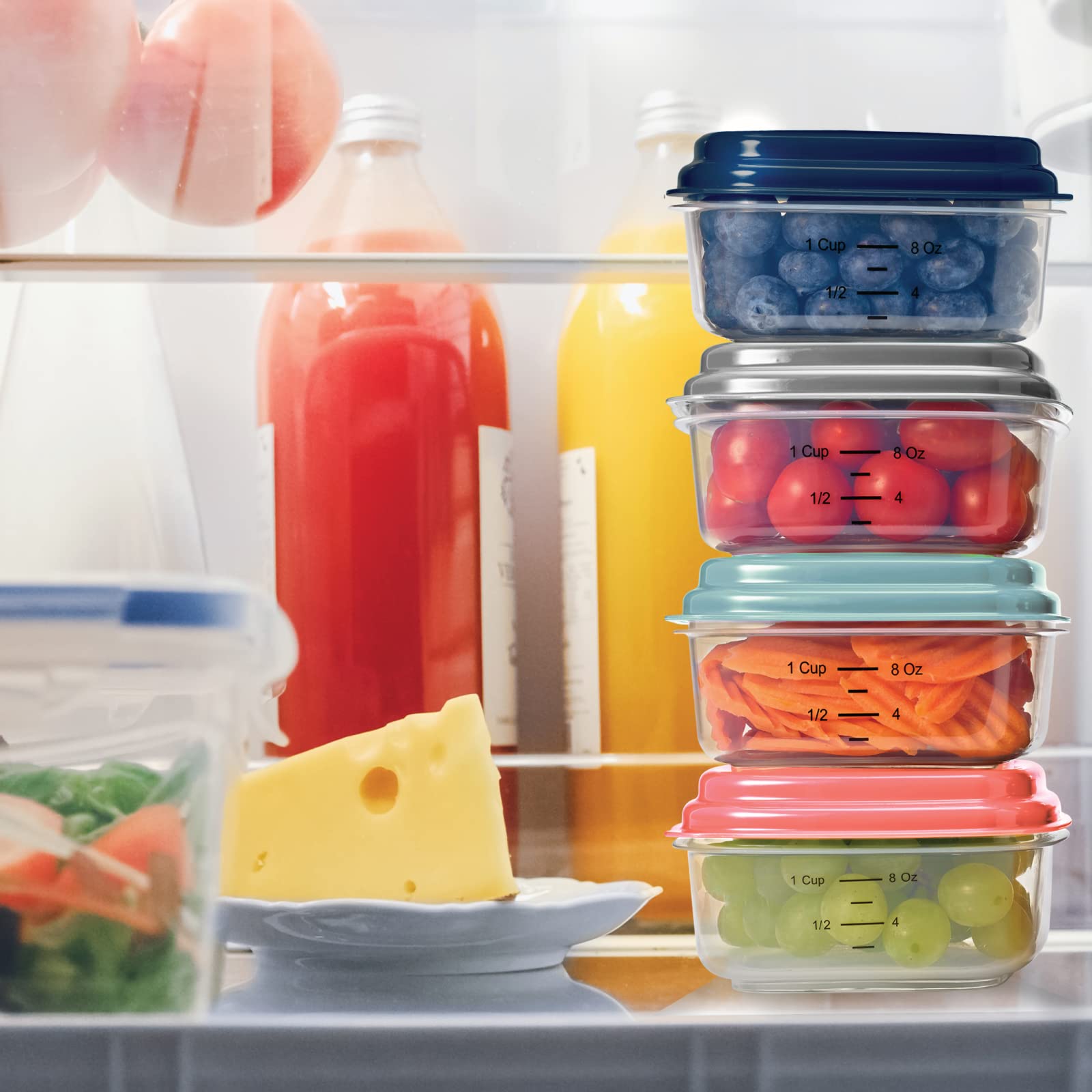 Foto 6 pulgar | Recipientes De Plástico Fit & Fresh De 240 Ml Con Tapas, Paquete De 4 Unidades Con Bolsas De Hielo - Venta Internacion