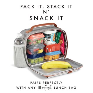 Foto 6 | Recipientes De Plástico Fit & Fresh De 240 Ml Con Tapas, Paquete De 4 Unidades Con Bolsas De Hielo - Venta Internacion