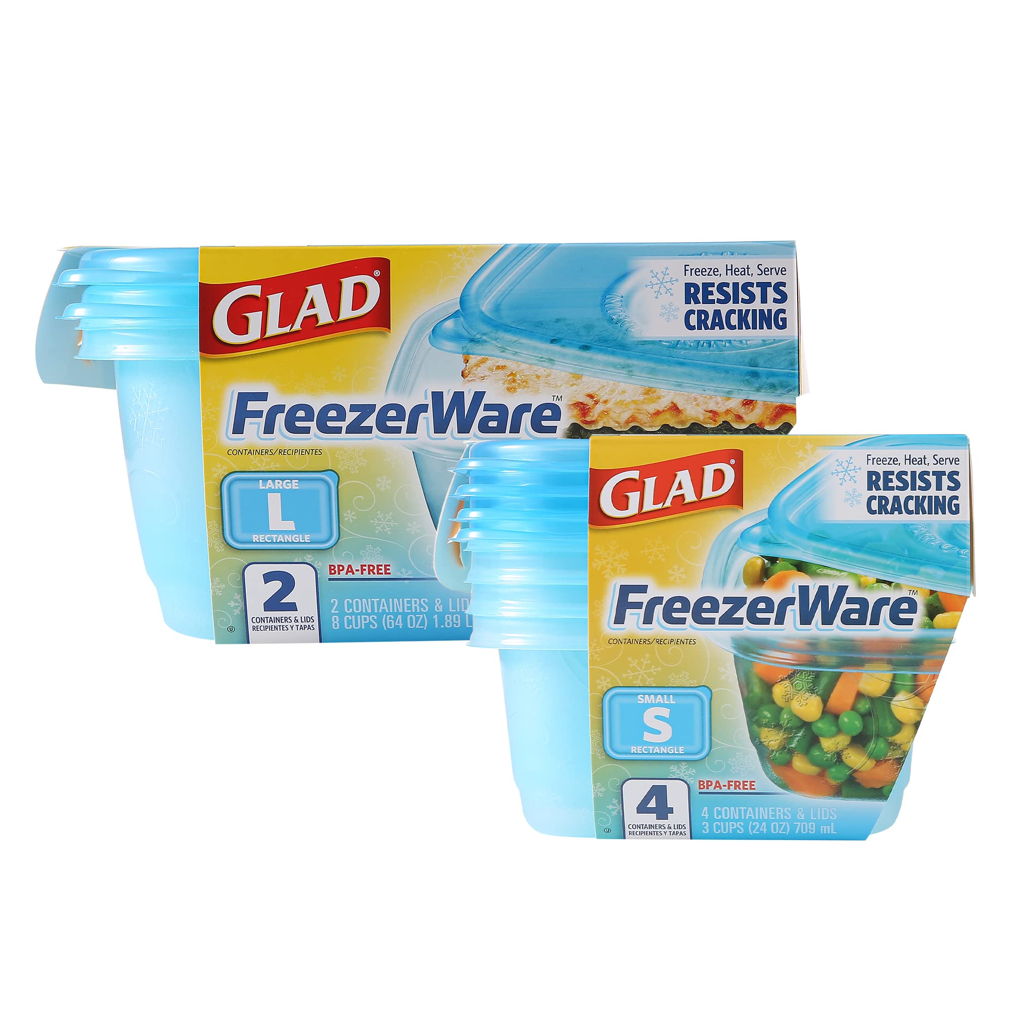 Foto 2 pulgar | Contenedores De Almacenamiento De Alimentos, Paquete De Congeladores Gladware - Venta Internacional.