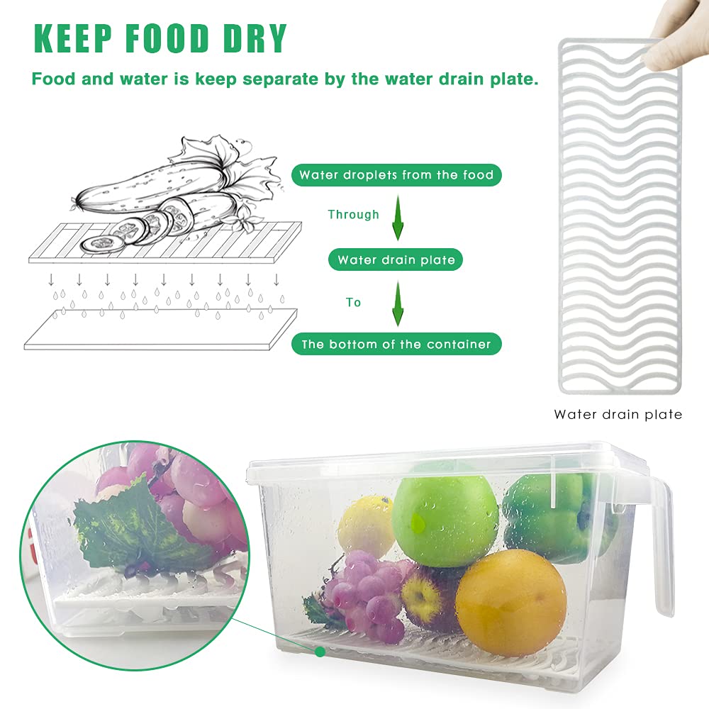 Foto 4 pulgar | Recipientes De Almacenamiento De Verduras Silivo Lettuce Keeper 4,5 L (paquete De 3) - Venta Internacional.