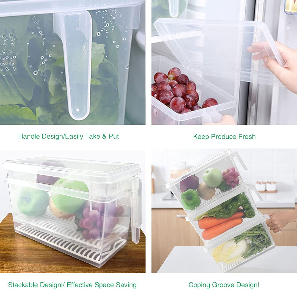 Foto 5 pulgar | Recipientes De Almacenamiento De Verduras Silivo Lettuce Keeper 4,5 L (paquete De 3) - Venta Internacional.