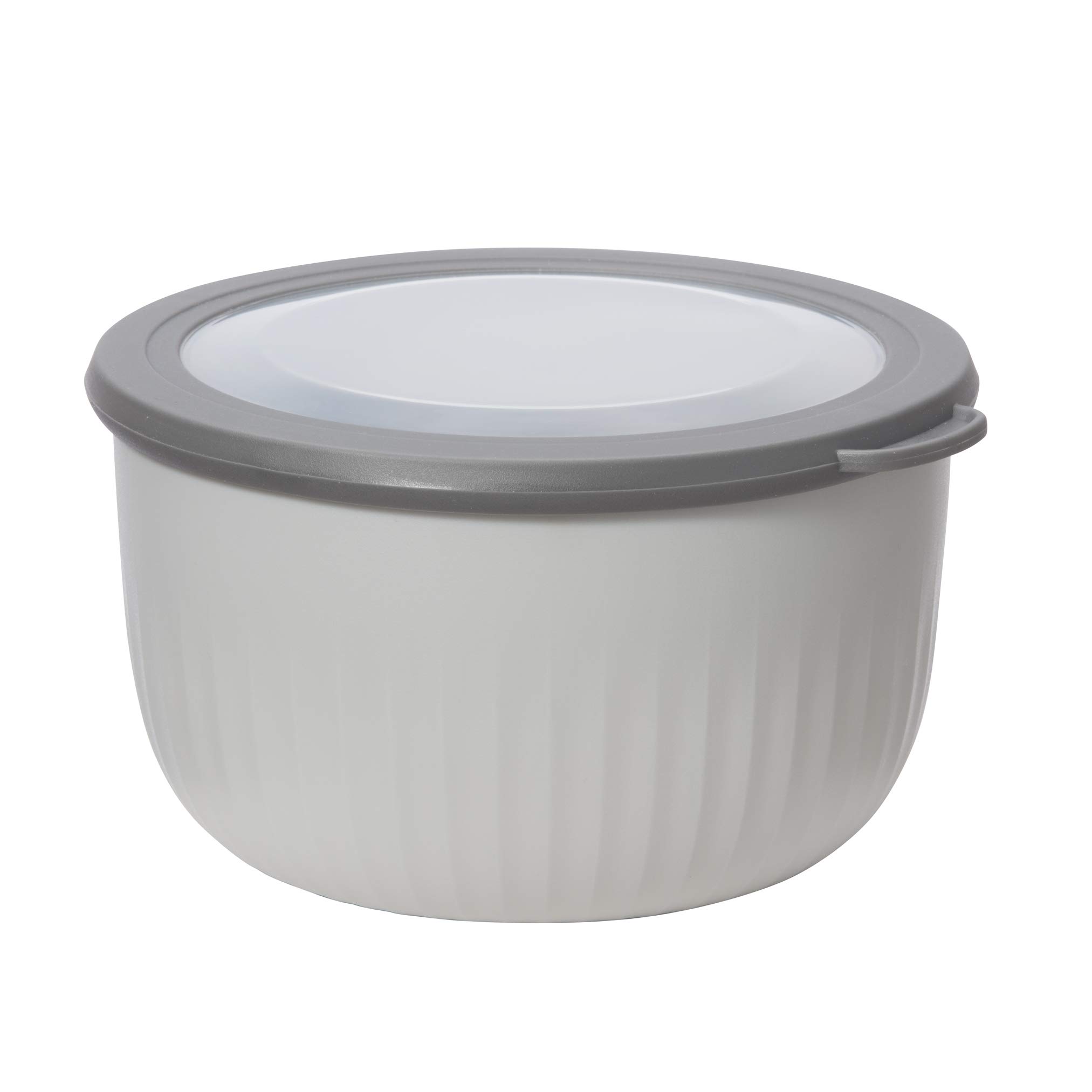 Recipiente De Plástico Para Preparar, Almacenar Y Servir Para Oggi, 2,6 Litros, Gris, Con Tapa Gris Dk - Venta Int