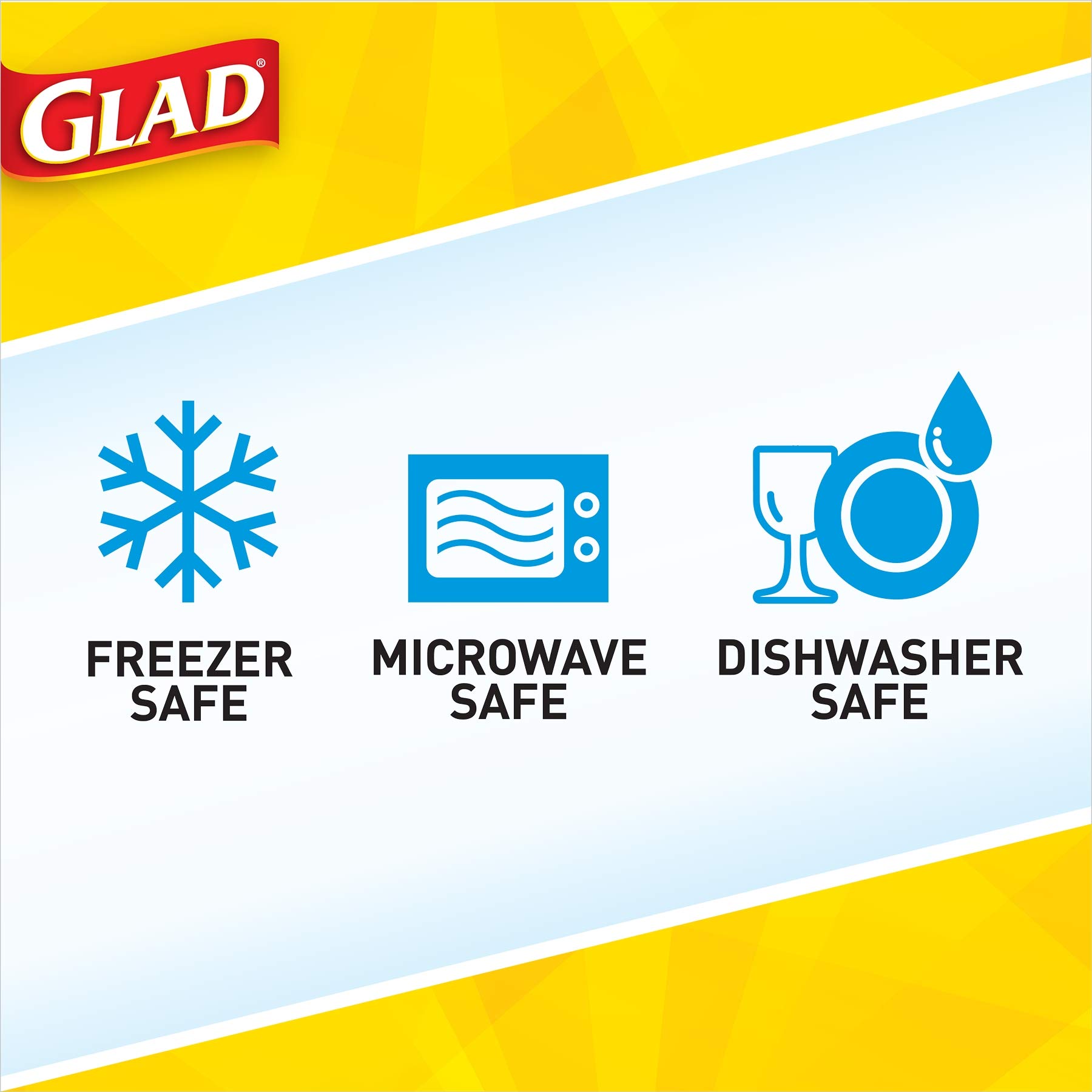 Foto 8 pulgar | Contenedor De Almacenamiento De Alimentos Glad Gladware Big Bowl 1.4 L, Juego De 3 - Venta Internacional.