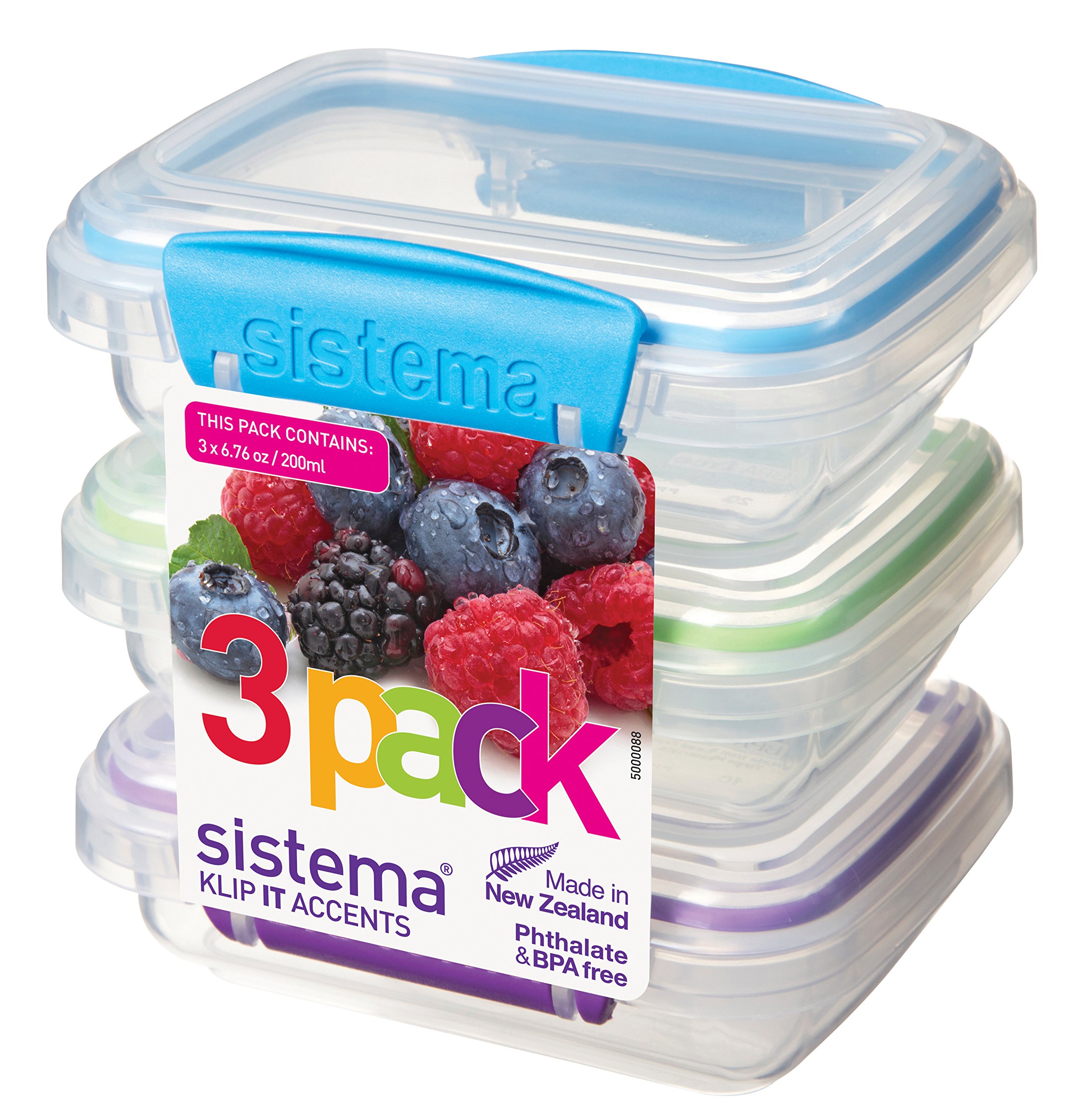 Foto 2 pulgar | Contenedores De Almacenamiento De Alimentos Sistema Klip It Accents De 0,2 L, 3 Unidades - Venta Internacional.