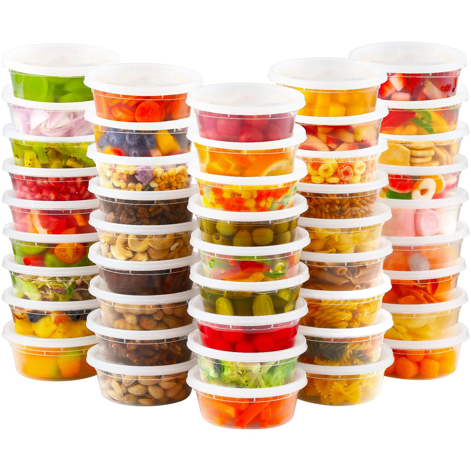 Foto 2 pulgar | Contenedores De Comida Aozita 36 Juegos De Plástico De 240 Ml Con Tapas - Venta Internacional.