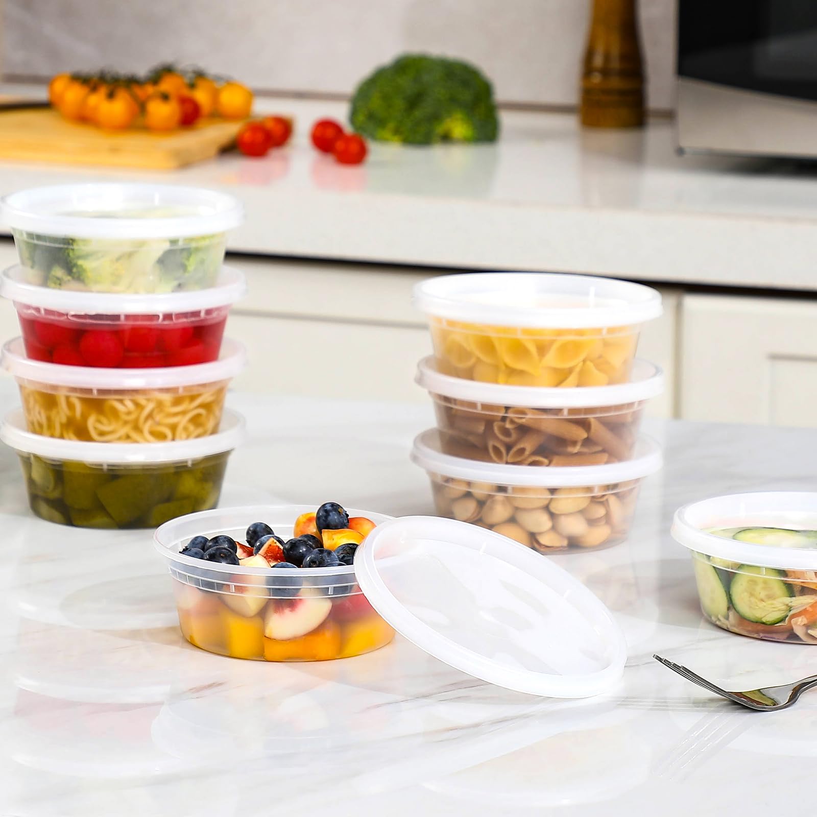 Foto 7 pulgar | Contenedores De Comida Aozita 36 Juegos De Plástico De 240 Ml Con Tapas - Venta Internacional.