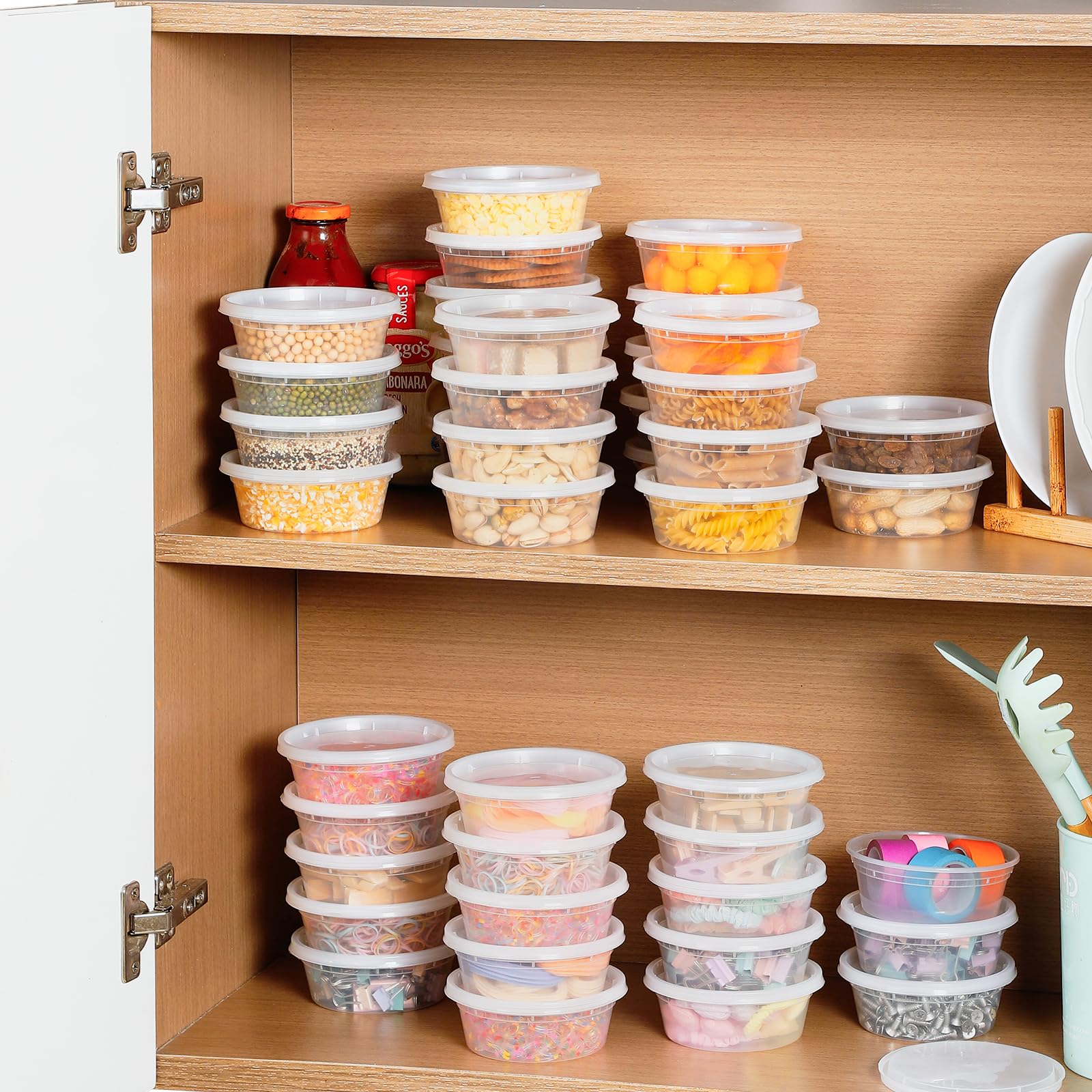 Foto 8 pulgar | Contenedores De Comida Aozita 36 Juegos De Plástico De 240 Ml Con Tapas - Venta Internacional.