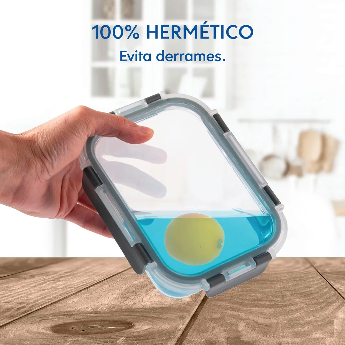 Foto 4 pulgar | Contenedores Tóper De Vidrio Herméticos Con Tapa Juego 12 Recipientes Eo Safe Imports Esi-18936 Gris
