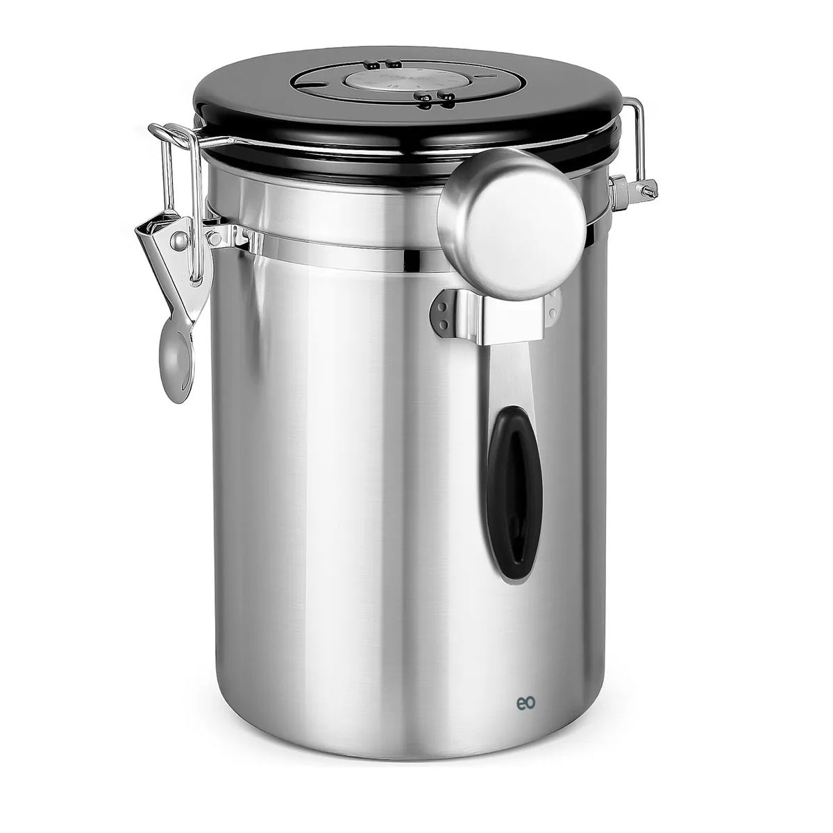 Bote Hermético Para Café, Lata De Café Sellada Eo Safe Imports  Plata